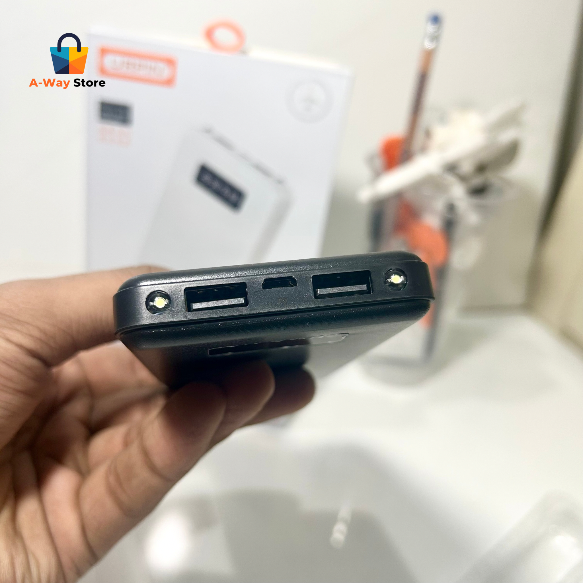 🔋 Urpin Power Bank P-1 | 10000mAh – Sleek Power in Black